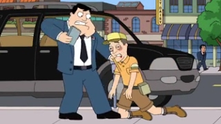 American Dad! Stan Beats Up Meter Maid