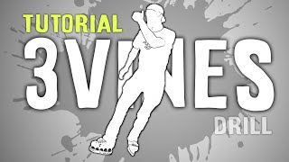 Learn the 3 Vines (Footwork) — 2 Minute Moves — Ice Freestyle Tutorial