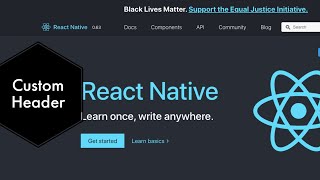 React Native | Custom Header | Latest | BroCode