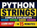 Learn Python Strings with Examples | Python for Beginners | Python String Tutorial for Beginners