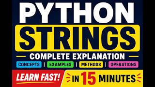 Learn Python Strings with Examples | Python for Beginners | Python String Tutorial for Beginners