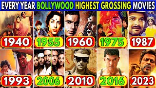Every Year Bollywood Highest Grossing Movies of All Time List | List of Highest-Grossing Hindi films