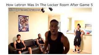 How Lebron Was In the Locker Room After Winning Game 7