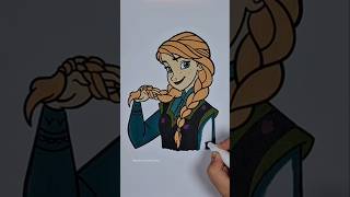 Anna #anna #frozen #elsaandanna #disney #coloring #art #coloringforkids