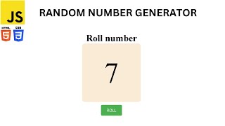 Simple Random Number Generator using HTML, CSS, and JavaScript | CodeWith Buddha