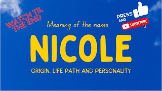 Meaning of the name Nicole. Origin, life path & personality.