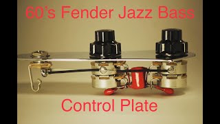 60’s Fender Jazz Bass Control Plate