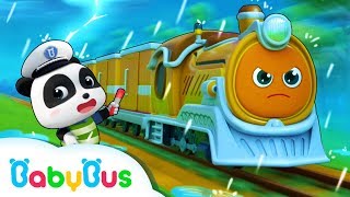 Super Train Delivers the Cargo | Super Panda Rescue Team |  Monster Police Truck | BabyBus