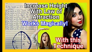 Increase Height-law of attraction-Manifest-Scripting-Affirmation-How to Manifest Desired Height