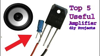 Top 5 useful super easy audio amplifier diy projects