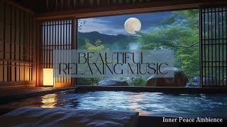 A Full Moon from an Japanese Onsen Ryokan Suite | BGM for the Perfect Retreat