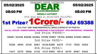 Nagaland State Lottery 8PM Result 05/02/25 Evening Result Pdf With Aditi