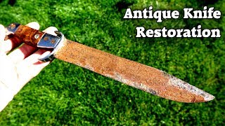 Antique, Rusty Knife Restoration