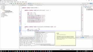 Java Programming 1 - Chapter 3 Exercises 4 & 6