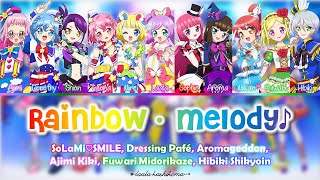 Rainbow・Melody♪ (レインボウ・メロディー♪)｜FULL+LYRICS[ROM/KAN/ENG]｜PriPara