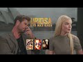 four favorites with anya taylor joy and chris hemsworth furiosa