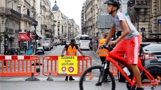 Journée sans voiture à Paris et Bruxelles