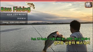 삽교호 신문리 배스낚시(노을이 멋진 필드 신문리~ 배스도 잘나와~) Feat.Y.J Family. Bass Fishing