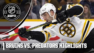 Boston Bruins vs. Nashville Predators | Full Game Highlights