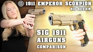 SIG SAUER 1911 EMPEROR SCORPION AIRGUN vs 1911 SPARTAN vs 1911 WE THE PEOPLE | Review