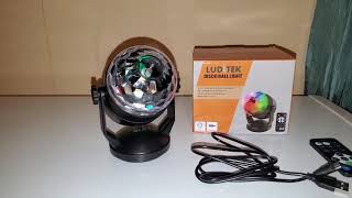 LUDITEK DISCO BALL LIGHT GL027-CA REVIEW.