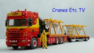 WSI Scania Flatbed + Palfinger 'Van der Sluis' by Cranes Etc TV