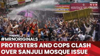 Sanjauli Mosque Row | Water Cannon, Lathi-Charge On Protesters On Shimla's Streets |Himachal Pradesh