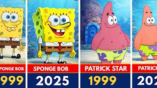 SpongeBob Characters THEN vs NOW (1999 vs 2025) 😱