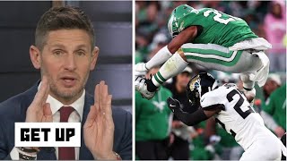 GET UP | Saquon Barkley is UNSTOPPABLE! - Dan Orlovsky claim Eagles RB will break NFL rushing record