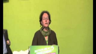 Monika Lazar, MdB spricht zum V-Leute-Antrag auf der BDK in Berlin, 27. April