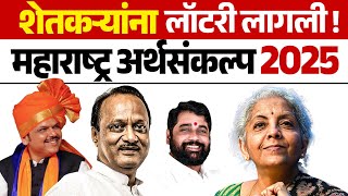 अर्थसंकल्पात शेतकऱ्यांना लागली लॉटरी | Budget2025 #maharashtrabudget देवेंद्र फडणवीस | Ajit Pawar