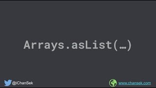 How Arrays.asList(...) works internally?