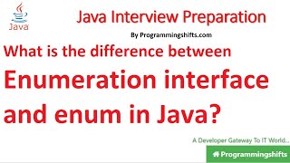 What is the difference between Enumeration interface and enum in Java?