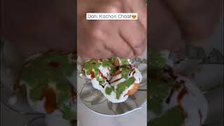 Dahi Kachori Chaat - quick and easy chaat #shorts #kachori