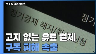 '고지 없는 유료 결제·잔금반환 거부'...온라인 구독 피해 속출 / YTN