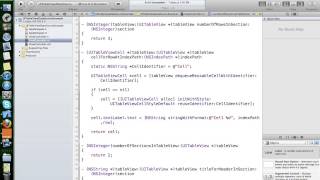 Working with UITableViewDataSource protocol in iOS Part2