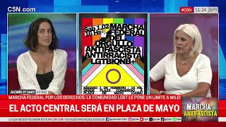 MARCHA FEDERAL ANTIFASCISTA: MANO a MANO con LAURA AZCURRA y JAZMÍN STUART en C5N