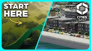 STARTING a NEW riverside city in CITIES SKYLINES 2!