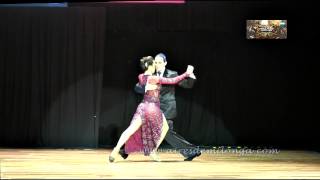 Campeon Mundial Escenario, antes del premio. Manuela Rossi, Juan Malizia Gatti