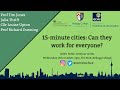 GCHU Seminar: 15-minute cities: Can they work for everyone?