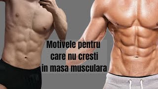 Cum sa cresti in masa musculara?(FARA SUPLIMENTE)