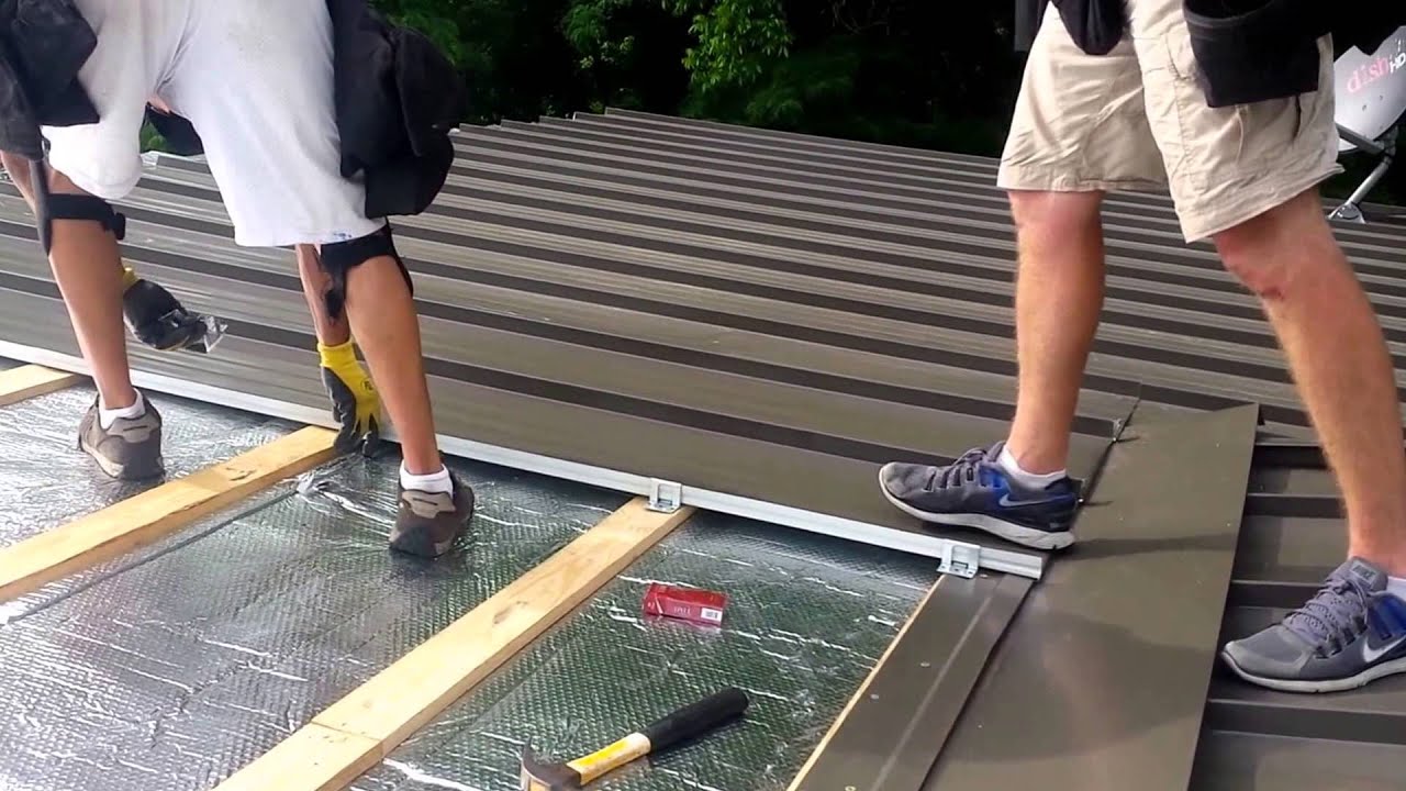 Standing Seam Metal Roof Installation