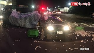 畫面曝光！消防隊前5車追撞...傷者送隔壁醫院 民眾驚呼：即刻救援(翻攝畫面)