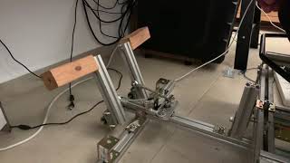 Homemade rudder pedals with Hall effect sensor