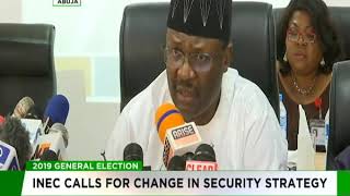 INEC boss canvasses new approach to deployment of security personnel during election