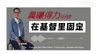 晨曦得力：2024年8月19日 | 林后 5 : 17 | 在基督里固定