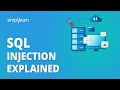 SQL Injection Explained | SQL Injection Attack in Cyber Security | Cybersecurity | Simplilearn