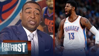Cris Carter reveals why Thunder's Paul George should stay with Westbrook in OKC | FIRST THINGS FIRST