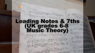 Harmony | Leading notes and 7ths: Voice Leading