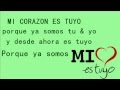 Mi corazon es tuyo - Axel y Kaay Letra (audio original)